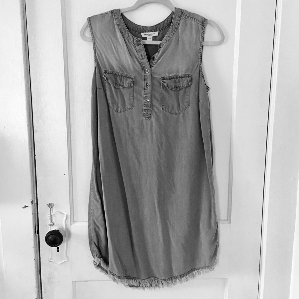 Gray Denim Dress